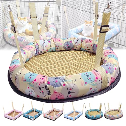 Katzenhängematte Für Den Sommer, Verstellbar, Zum Aufhängen, Für Katzenbetten Mit Doppeltem Verwendungszweck, Katzenkäfigzubehör Für Kleine Und Mittelgroße Katzen Und Hunde, Kaninchen Usw. Katzenhängematte Für Den Sommer, Verstellbar, Zum Aufhängen, Für Katzenbetten Mit Doppeltem Verwendungszweck, Katzenkäfigzubehör Für Kleine Und Mittelgroße Katzen Und Hunde, Kaninchen Usw. von WWPgetrich