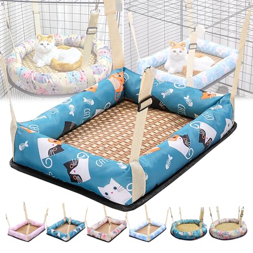 Katzenhängematte Für Den Sommer, Verstellbar, Zum Aufhängen, Für Katzenbetten Mit Doppeltem Verwendungszweck, Katzenkäfigzubehör Für Kleine Und Mittelgroße Katzen Und Hunde, Kaninchen Usw. Katzenhängematte Für Den Sommer, Verstellbar, Zum Aufhängen, Für Katzenbetten Mit Doppeltem Verwendungszweck, Katzenkäfigzubehör Für Kleine Und Mittelgroße Katzen Und Hunde, Kaninchen Usw. von WWPgetrich