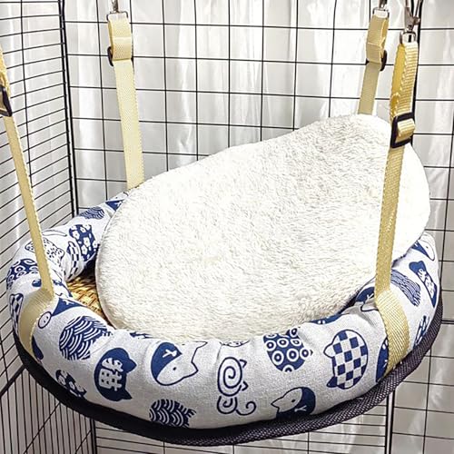 Katzenhängematten, Hängendes Katzenbett Mit Quadratischem/rundem Muster, Verstellbare Gurte Mit Metallhaken, Weiches, Wasserdichtes Katzenkäfigzubehör Für Katzen, Kleine Hunde Und Kaninchen Katzenhängematten, Hängendes Katzenbett Mit Quadratischem/rundem Muster, Verstellbare Gurte Mit Metallhaken, Weiches, Wasserdichtes Katzenkäfigzubehör Für Katzen, Kleine Hunde Und Kaninchen von WWPgetrich