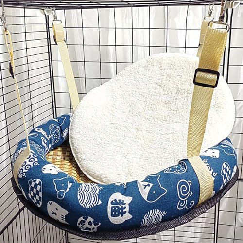 Katzenhängematten, Hängendes Katzenbett Mit Quadratischem/rundem Muster, Verstellbare Gurte Mit Metallhaken, Weiches, Wasserdichtes Katzenkäfigzubehör Für Katzen, Kleine Hunde Und Kaninchen Katzenhängematten, Hängendes Katzenbett Mit Quadratischem/rundem Muster, Verstellbare Gurte Mit Metallhaken, Weiches, Wasserdichtes Katzenkäfigzubehör Für Katzen, Kleine Hunde Und Kaninchen von WWPgetrich