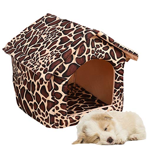 WWWRL Tragbares Faltbares Katzenbett Haus Haustier Haus Hundezimmer Bett, rutschfeste Unterseite, Geben Sie Haustieren Eine Komfortable Schlafumgebung von WWWRL