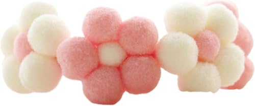 WWZ889 Strapazierfähiges Haustierhalsband für Hunde und Katzen, verstellbar, handgewebt, Plüschball, Blume, Haustierhalsband, Haustierzubehör, Beige + Rosa, Größe L WWZ889 Strapazierfähiges Haustierhalsband für Hunde und Katzen, verstellbar, handgewebt, Plüschball, Blume, Haustierhalsband, Haustierzubehör, Beige + Rosa, Größe L von WWZ889