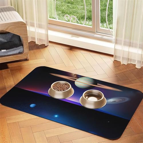 Cosmic Saturn Pet saugfähige Leder-Tischdecke, geeignet für Hunde oder Katzen Cosmic Saturn Pet saugfähige Leder-Tischdecke, geeignet für Hunde oder Katzen von WXCJWD