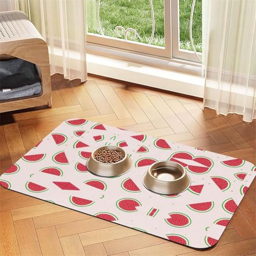 Saugfähige Leder-Tischdecke, Wassermelone, geeignet für Hunde oder Katzen von WXCJWD