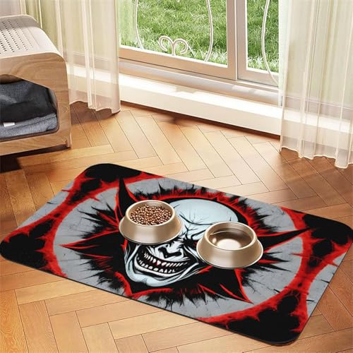 Saugfähige Leder-Tischdecke, geeignet für Hunde oder Katzen, Rot und Schwarz von WXCJWD