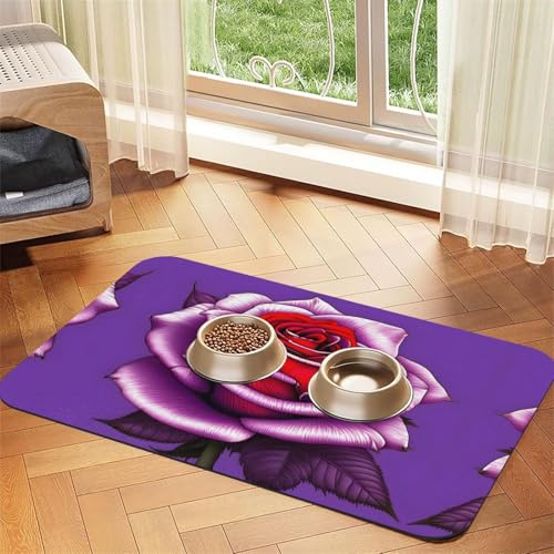 Saugfähige Leder-Tischdecke für Hunde oder Katzen, Fuchsia Rose von WXCJWD