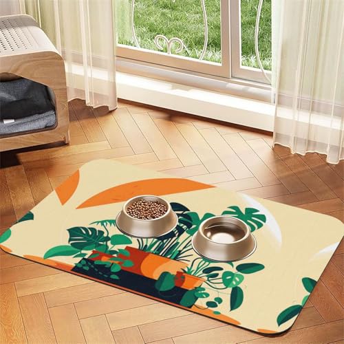 Saugfähige Leder-Tischdecke mit Cartoon-Schildkrötenrücken, geeignet für Hunde oder Katzen von WXCJWD