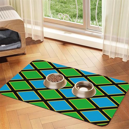 Saugfähige Leder-Tischdecke mit Tansania-Flagge, geeignet für Hunde oder Katzen Saugfähige Leder-Tischdecke mit Tansania-Flagge, geeignet für Hunde oder Katzen von WXCJWD