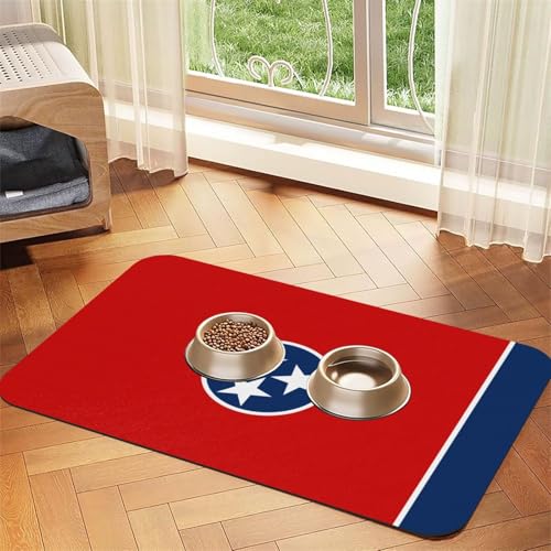 Tennessee State Flag Pet saugfähige Leder-Tischdecke für Hunde oder Katzen von WXCJWD
