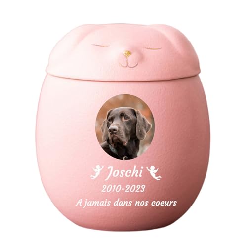 WXMYOZR Hund Urnen für Asche Personalisierte, Haustier Urnen für Hunde Asche, Keramik Hund geformt Urne Haustier Einäscherung Urnen Hund Memorial Keepsake Urnen,Rosa,Little WXMYOZR Hund Urnen für Asche Personalisierte, Haustier Urnen für Hunde Asche, Keramik Hund geformt Urne Haustier Einäscherung Urnen Hund Memorial Keepsake Urnen,Rosa,Little von WXMYOZR