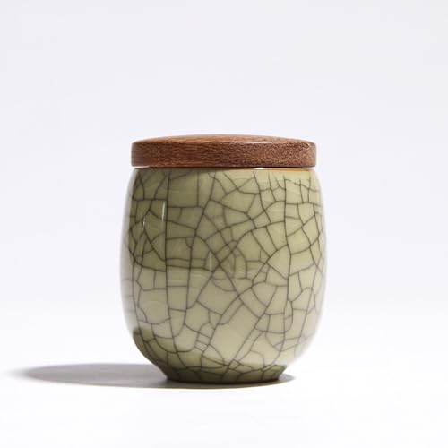 WXMYOZR Kleine Urnen für menschliche Asche Kursfrequenz, Celadon Keramik Ice Crack Memorial Andenken -Einäscherung,Beige,Big Ice Crack WXMYOZR Kleine Urnen für menschliche Asche Kursfrequenz, Celadon Keramik Ice Crack Memorial Andenken -Einäscherung,Beige,Big Ice Crack von WXMYOZR