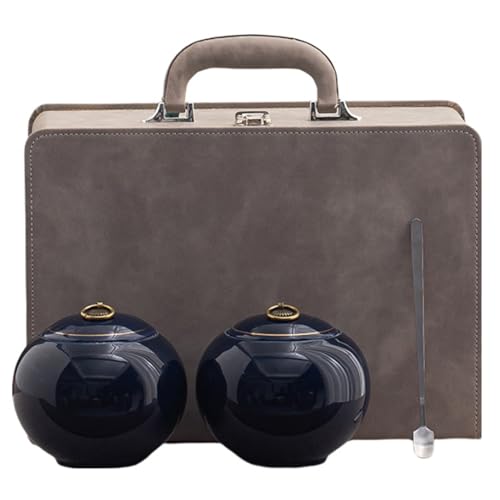 WXMYOZR Mittlere Urnen Für Asche -Set Von 2,Keramik Urnen Für Asche Erwachsene Männliche Frau Mama Vater Memorial Keepsake Cremation Urnen Mit Premium -Box,Blau WXMYOZR Mittlere Urnen Für Asche -Set Von 2,Keramik Urnen Für Asche Erwachsene Männliche Frau Mama Vater Memorial Keepsake Cremation Urnen Mit Premium -Box,Blau von WXMYOZR