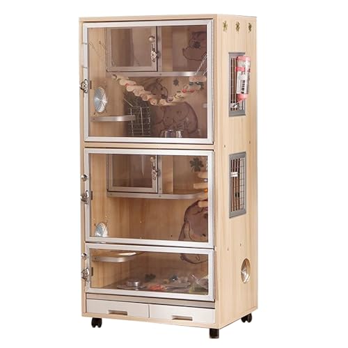 WXXSHGDW Hasenkäfig, Große Chinchillakäfige, Meerschweinchen Käfig, Kleintierkäfig mit Rädern und Ausziehbarer Ablage, für Chinchillas, Frettchen, Kaninchen, Meerschweinchen WXXSHGDW Hasenkäfig, Große Chinchillakäfige, Meerschweinchen Käfig, Kleintierkäfig mit Rädern und Ausziehbarer Ablage, für Chinchillas, Frettchen, Kaninchen, Meerschweinchen von WXXSHGDW