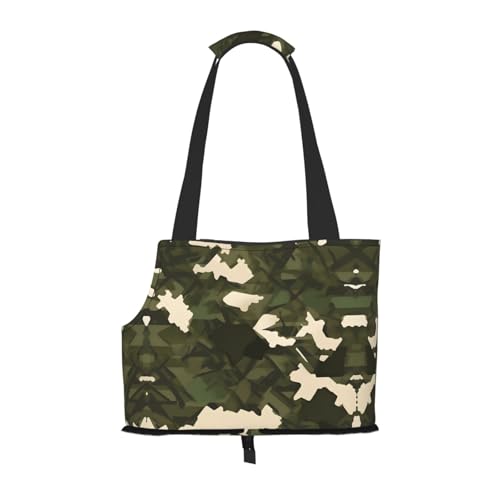 Armee Camouflage bedruckte Haustier-Umhängetasche, speziell für kleine Hunde und Katzen, multifunktionale Schulter und Handtasche Armee Camouflage bedruckte Haustier-Umhängetasche, speziell für kleine Hunde und Katzen, multifunktionale Schulter und Handtasche von WXXWXD