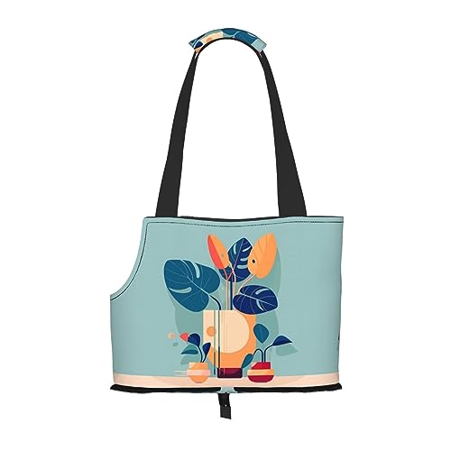 Blue Orange Turtleback Bambus bedruckte Haustier Umhängetasche, speziell für kleine Hunde und Katzen, multifunktionale Schulter und Handtasche Blue Orange Turtleback Bambus bedruckte Haustier Umhängetasche, speziell für kleine Hunde und Katzen, multifunktionale Schulter und Handtasche von WXXWXD