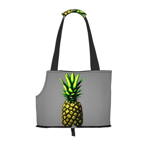 Cartoon Ananas bedruckte Haustier-Umhängetasche, speziell für kleine Hunde und Katzen, multifunktionale Schulter und Handtasche Cartoon Ananas bedruckte Haustier-Umhängetasche, speziell für kleine Hunde und Katzen, multifunktionale Schulter und Handtasche von WXXWXD