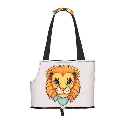Cartoon Cute Little Lion Printed Pet Shoulder Bag, Specially Designed for Small Dogs and Cats, Multifunctional Shoulder and Handbag Cartoon Cute Little Lion Printed Pet Shoulder Bag, Specially Designed for Small Dogs and Cats, Multifunctional Shoulder and Handbag von WXXWXD