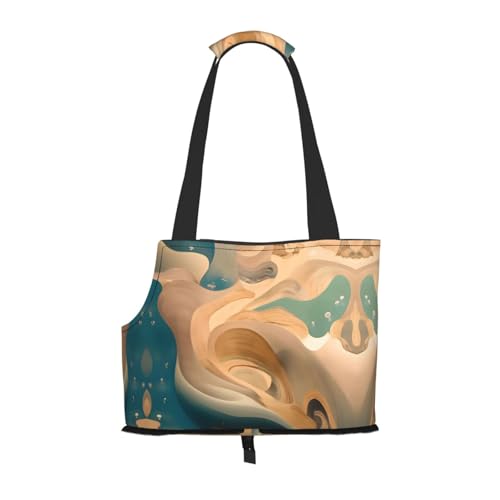 Dunhuang Mystery Printed Pet Umhängetasche, speziell für kleine Hunde und Katzen, multifunktionale Schulter und Handtasche von WXXWXD