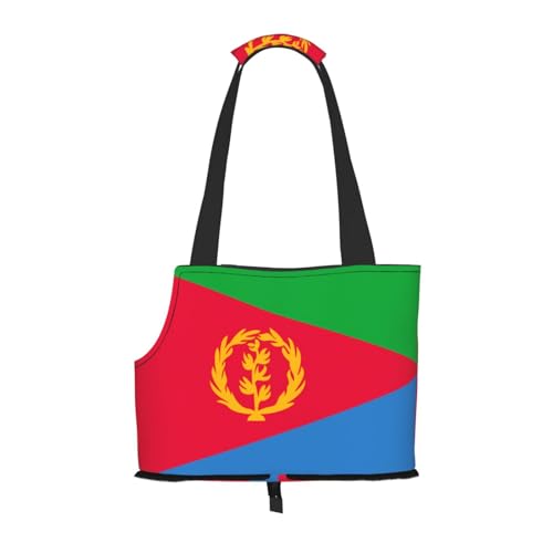 Eritreische Flagge bedruckte Haustier-Umhängetasche, speziell für kleine Hunde und Katzen, multifunktionale Schulter und Handtasche Eritreische Flagge bedruckte Haustier-Umhängetasche, speziell für kleine Hunde und Katzen, multifunktionale Schulter und Handtasche von WXXWXD