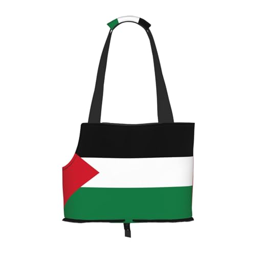 Flagge des Staates Palästina bedruckte Haustier-Umhängetasche, speziell für kleine Hunde und Katzen, multifunktionale Schulter und Handtasche Flagge des Staates Palästina bedruckte Haustier-Umhängetasche, speziell für kleine Hunde und Katzen, multifunktionale Schulter und Handtasche von WXXWXD