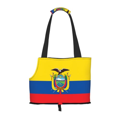 Flagge von Ecuador bedruckte Haustier-Umhängetasche, speziell für kleine Hunde und Katzen, multifunktionale Schulter und Handtasche Flagge von Ecuador bedruckte Haustier-Umhängetasche, speziell für kleine Hunde und Katzen, multifunktionale Schulter und Handtasche von WXXWXD