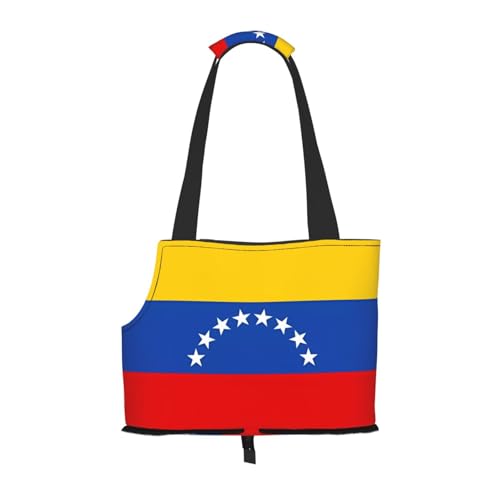 Flagge von Venezuela bedruckte Haustier-Umhängetasche, speziell für kleine Hunde und Katzen, multifunktionale Schulter und Handtasche Flagge von Venezuela bedruckte Haustier-Umhängetasche, speziell für kleine Hunde und Katzen, multifunktionale Schulter und Handtasche von WXXWXD