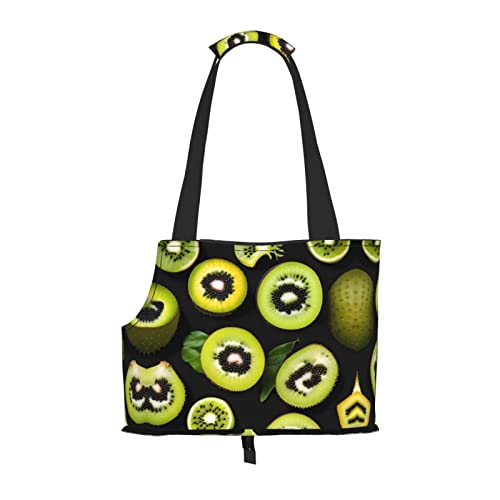Grüne Kiwi bedruckte Haustier-Umhängetasche, speziell für kleine Hunde und Katzen, multifunktionale Schulter und Handtasche Grüne Kiwi bedruckte Haustier-Umhängetasche, speziell für kleine Hunde und Katzen, multifunktionale Schulter und Handtasche von WXXWXD