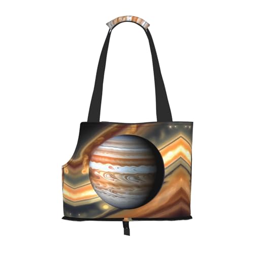 Jupiter Landschaft bedruckte Haustier-Umhängetasche, speziell für kleine Hunde und Katzen, multifunktionale Schulter und Handtasche Jupiter Landschaft bedruckte Haustier-Umhängetasche, speziell für kleine Hunde und Katzen, multifunktionale Schulter und Handtasche von WXXWXD