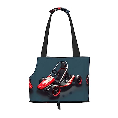 Mini Kart bedruckte Haustier-Umhängetasche, speziell für kleine Hunde und Katzen, multifunktionale Schulter und Handtasche Mini Kart bedruckte Haustier-Umhängetasche, speziell für kleine Hunde und Katzen, multifunktionale Schulter und Handtasche von WXXWXD