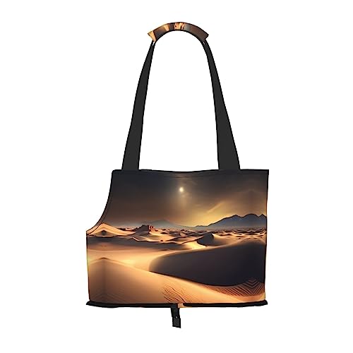 Sahara Desert Printed Pet Umhängetasche, speziell für kleine Hunde und Katzen, multifunktionale Schulter und Handtasche Sahara Desert Printed Pet Umhängetasche, speziell für kleine Hunde und Katzen, multifunktionale Schulter und Handtasche von WXXWXD