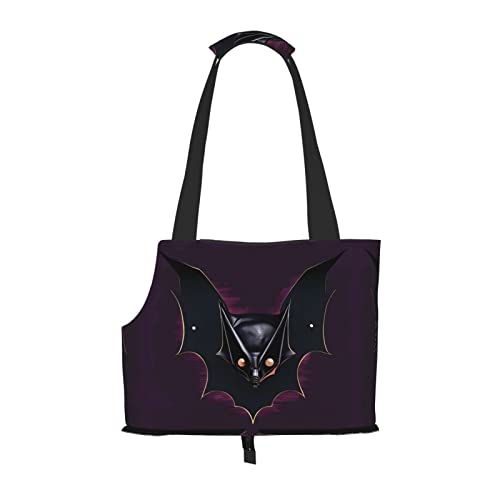 Schwarze Ghost Bat Printed Pet Umhängetasche, speziell für kleine Hunde und Katzen, multifunktionale Schulter und Handtasche Schwarze Ghost Bat Printed Pet Umhängetasche, speziell für kleine Hunde und Katzen, multifunktionale Schulter und Handtasche von WXXWXD