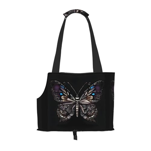 Science Butterfly bedruckte Haustier-Umhängetasche, speziell für kleine Hunde und Katzen, multifunktionale Schulter und Handtasche Science Butterfly bedruckte Haustier-Umhängetasche, speziell für kleine Hunde und Katzen, multifunktionale Schulter und Handtasche von WXXWXD