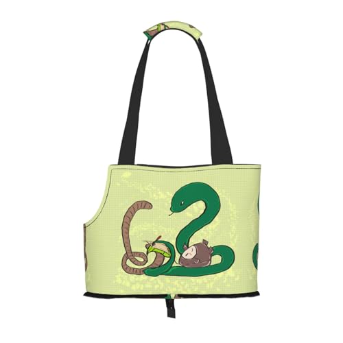 Sonnenblumenkerne Regenwurmschlange bedruckte Haustier-Umhängetasche, speziell für kleine Hunde und Katzen, multifunktionale Schulter und Handtasche Sonnenblumenkerne Regenwurmschlange bedruckte Haustier-Umhängetasche, speziell für kleine Hunde und Katzen, multifunktionale Schulter und Handtasche von WXXWXD
