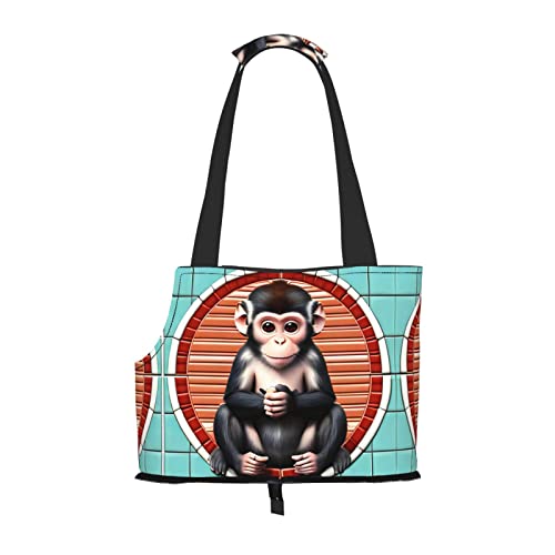 The Silent Monkey Bedruckte Haustier-Umhängetasche, speziell für kleine Hunde und Katzen, multifunktionale Schulter und Handtasche The Silent Monkey Bedruckte Haustier-Umhängetasche, speziell für kleine Hunde und Katzen, multifunktionale Schulter und Handtasche von WXXWXD