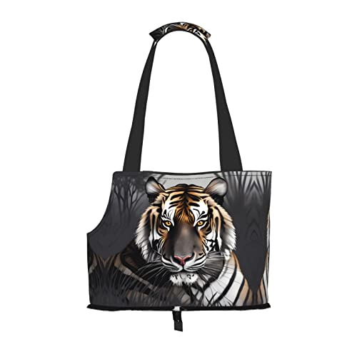 Tiger at Rest bedruckte Haustier-Umhängetasche, speziell für kleine Hunde und Katzen, multifunktionale Schulter und Handtasche Tiger at Rest bedruckte Haustier-Umhängetasche, speziell für kleine Hunde und Katzen, multifunktionale Schulter und Handtasche von WXXWXD