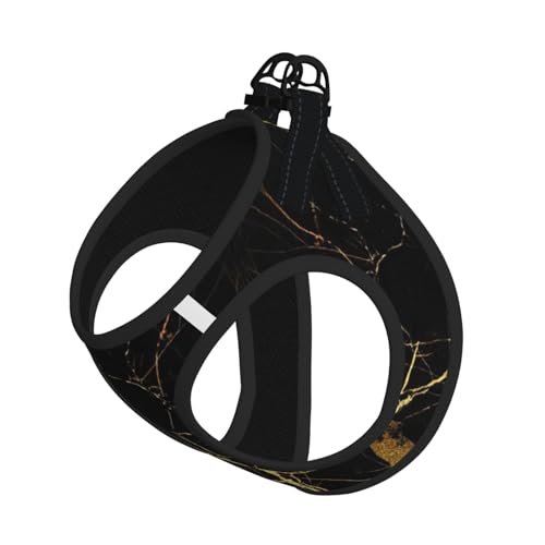 3D-Hundegeschirr, stilvoll, goldfarbene Marmorierstruktur, Sommer, weich, leicht, atmungsaktiv, reflektierend, für einfaches Gehen 3D-Hundegeschirr, stilvoll, goldfarbene Marmorierstruktur, Sommer, weich, leicht, atmungsaktiv, reflektierend, für einfaches Gehen von WYCZHY