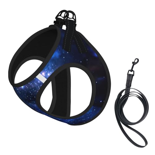 Hundegeschirr mit Galaxie-Nacht, weich, leicht, Welpen, atmungsaktiv, reflektierend, für einfaches Gehen Hundegeschirr mit Galaxie-Nacht, weich, leicht, Welpen, atmungsaktiv, reflektierend, für einfaches Gehen von WYCZHY