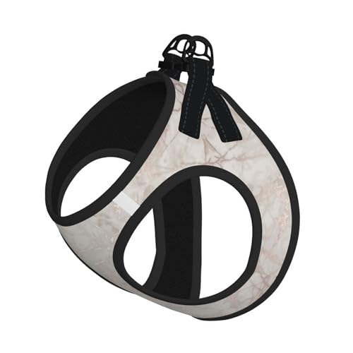 Hundegeschirr mit Marmor-Druck, weich, leicht, atmungsaktiv, reflektierend, für einfaches Spazierengehen, Roségold Hundegeschirr mit Marmor-Druck, weich, leicht, atmungsaktiv, reflektierend, für einfaches Spazierengehen, Roségold von WYCZHY