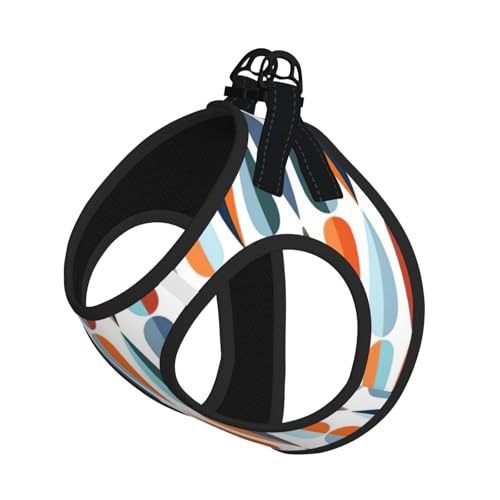 Mid Century Hundegeschirr, modern, Retro-Druck, weich, leicht, Welpen, atmungsaktiv, reflektierend, für einfaches Gehen Mid Century Hundegeschirr, modern, Retro-Druck, weich, leicht, Welpen, atmungsaktiv, reflektierend, für einfaches Gehen von WYCZHY