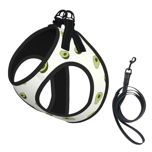 Sommergeschirr mit Avocado-Druck, weich, leicht, atmungsaktiv, reflektierend, für einfaches Gehen Sommergeschirr mit Avocado-Druck, weich, leicht, atmungsaktiv, reflektierend, für einfaches Gehen von WYCZHY