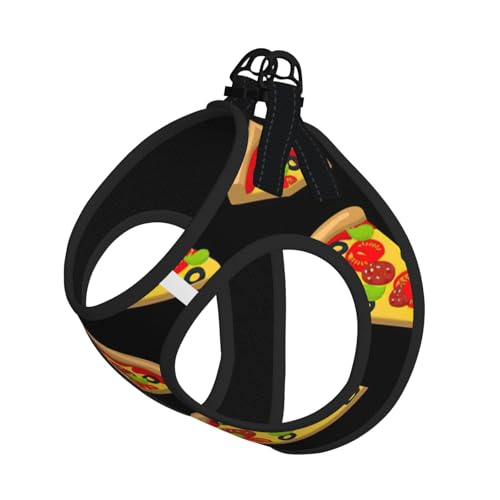 Tasty Sommer-Geschirr mit Pizza-Druck, weich, leicht, atmungsaktiv, reflektierend, für einfaches Gehen Tasty Sommer-Geschirr mit Pizza-Druck, weich, leicht, atmungsaktiv, reflektierend, für einfaches Gehen von WYCZHY