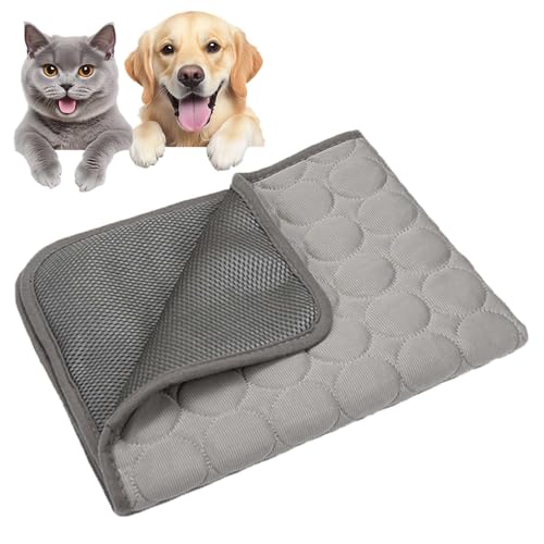 WYDDSX 2025 Kühlmatte Hund,Kühlmatte Katze,Kühldecke Hund Selbstkühlend (Grau,XXL（150 * 100cm）) von WYDDSX