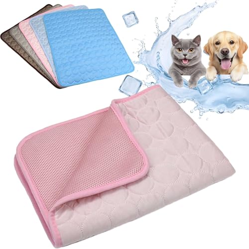 WYDDSX 2025 Kühlmatte Hund,Kühlmatte Katze,Kühldecke Hund Selbstkühlend (Rosa,XXL（150 * 100cm）) von WYDDSX