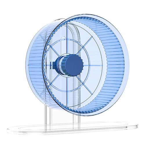 WYFCL Laufrad für Hamster – Geräuschloses Laufrad für Kleintiere wie Hamster, Rennmäuse, Mäuse, Igel, Eichhörnchen und mehr – Sportspielzeug für Zwerghamster und Goldbären,Blue von WYFCL