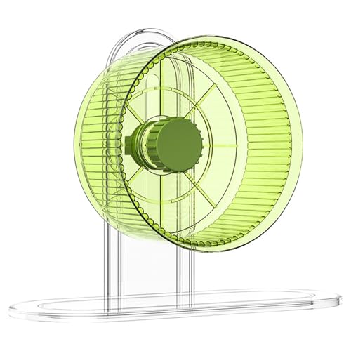 WYFCL Laufrad für Hamster – Geräuschloses Laufrad für Kleintiere wie Hamster, Rennmäuse, Mäuse, Igel, Eichhörnchen und mehr – Sportspielzeug für Zwerghamster und Goldbären,Green von WYFCL
