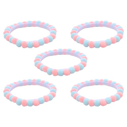 WYLZLKX 5 Stück Haustier-Halsbänder mit bunten Pompons, verstellbares Katzenhalsband, Hunde-Halsbekleidung für Festivals, Geburtstagsfeiern, Rosa und Blau, 9,5 cm im Durchmesser WYLZLKX 5 Stück Haustier-Halsbänder mit bunten Pompons, verstellbares Katzenhalsband, Hunde-Halsbekleidung für Festivals, Geburtstagsfeiern, Rosa und Blau, 9,5 cm im Durchmesser von WYLZLKX