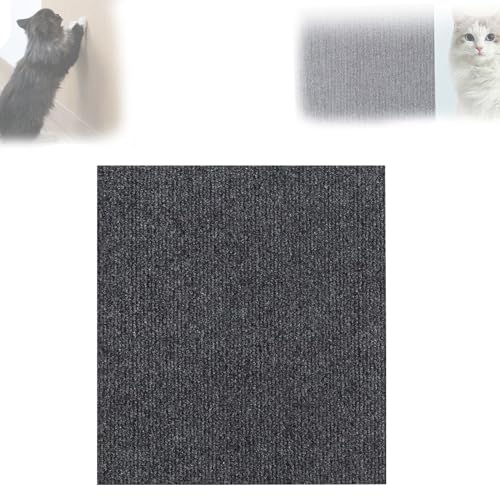 Asisumption Cat Scratching Mat, Cat Couch Protector Self-Adhesive, Trimmable Cat Scratching Mat Self-Adhesive, Cat Couch Protector for Cat Wall Furniture (Color : Grey, Size : 11.8in*3.28) von WYOERN