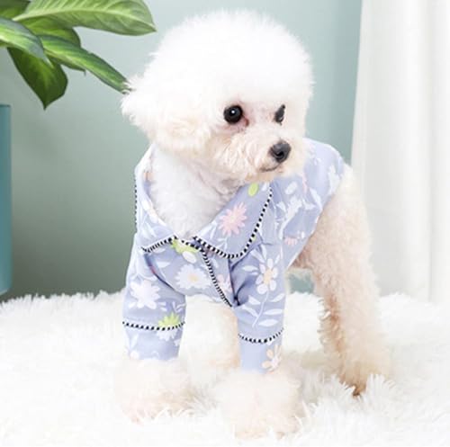 Luxuriöse Hundekleidung, modischer Hunde-Pyjama, Kleidung für kleine und mittelgroße Hunde, Yorkies, Chihuahua, Bulldoggen, Jacke, Größe XXL, A von WYOERN