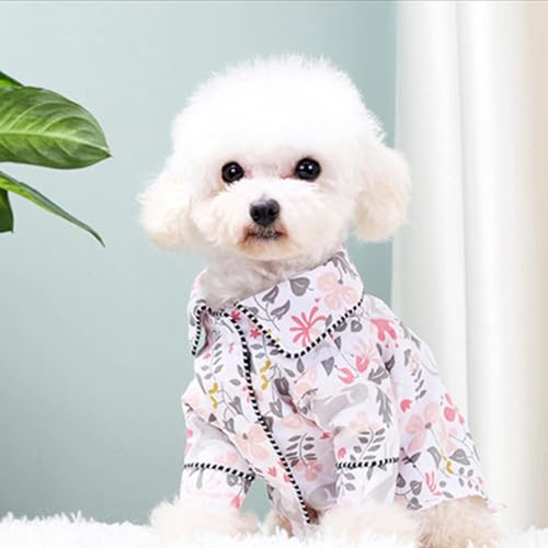 Luxuriöse Hundekleidung, modischer Hunde-Pyjama, Kleidung für kleine und mittelgroße Hunde, Yorkies, Chihuahua, Bulldoggen, Jacke, L, C von WYOERN
