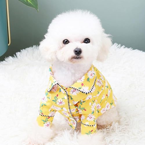 Luxuriöse Hundekleidung, modischer Hunde-Pyjama, Kleidung für kleine und mittelgroße Hunde, Yorkies, Chihuahua, Bulldoggen, Jacke, M, B von WYOERN